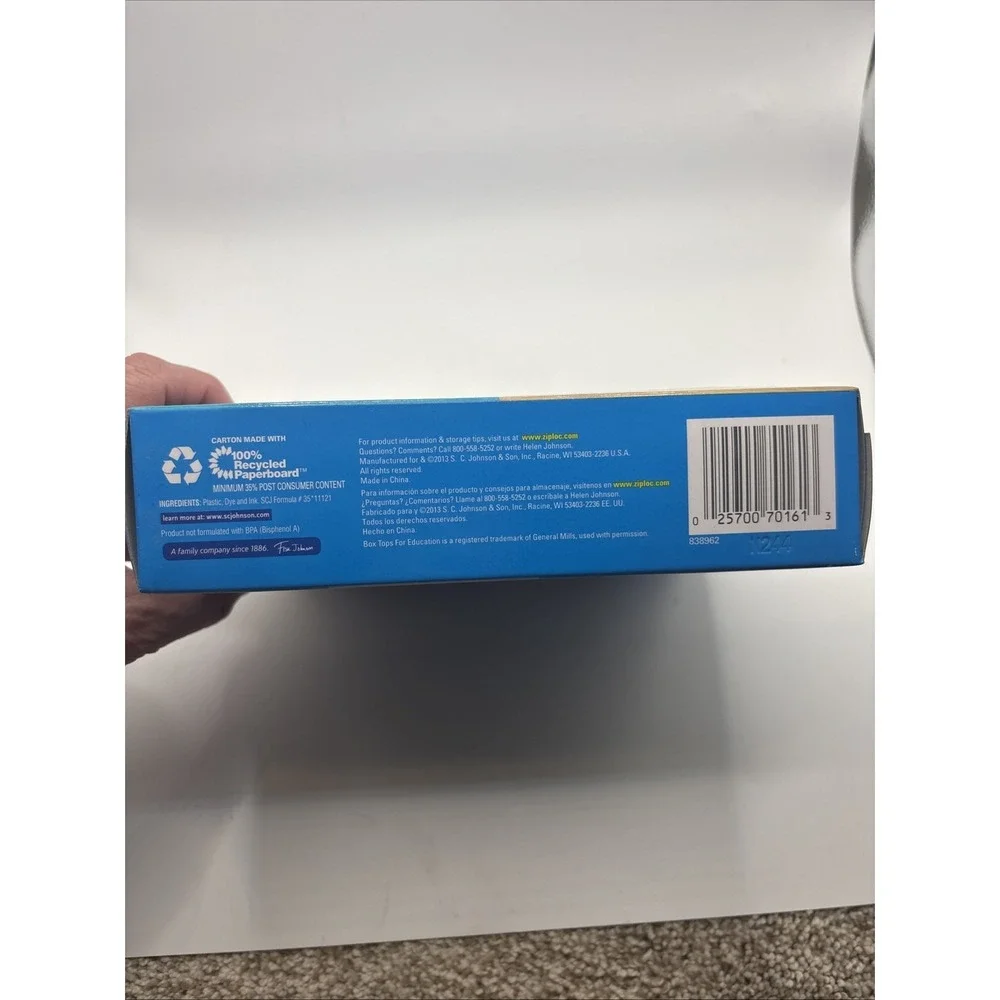 3 Ziploc XL X-Large Flexible‎ Storage Totes 10 Gallon Clear Plastic New